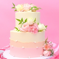 Two-Toned Wedding Cake - 4Kg